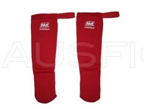 Nationman Muay Thai Fighting Amateur Shin Guards : Red